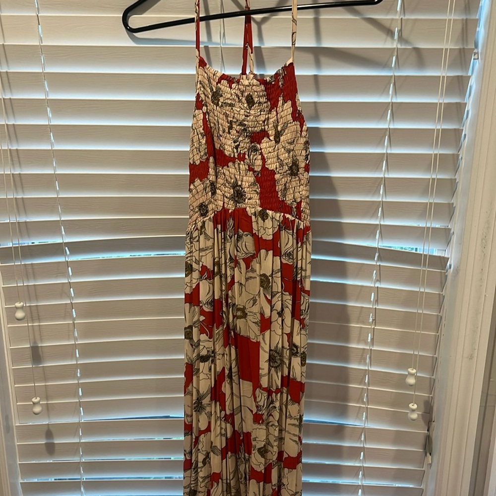 Red free people sundress size medium mint condition